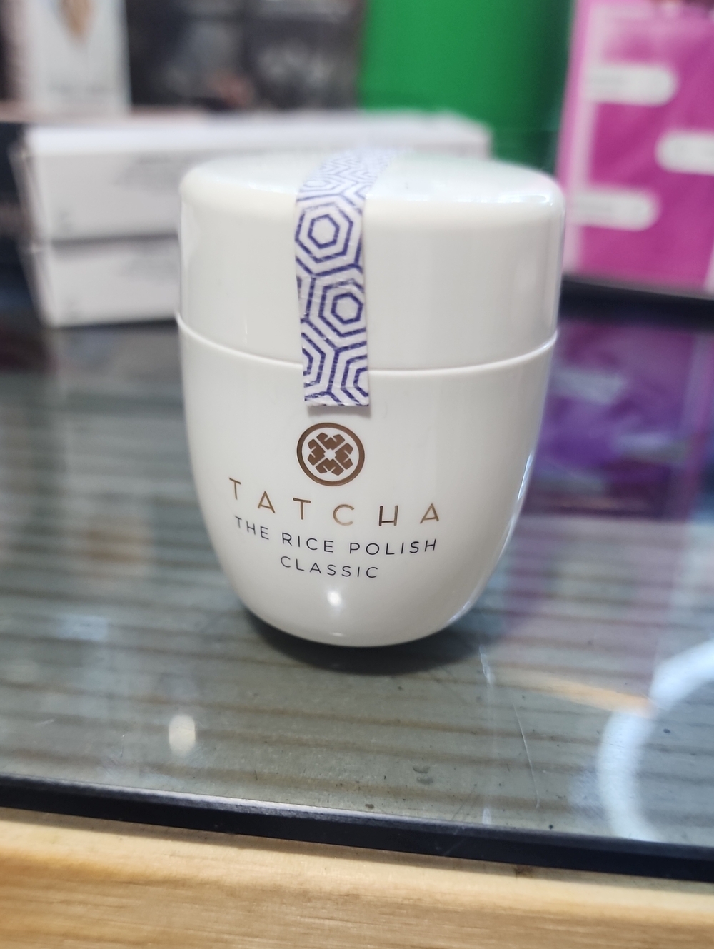 Tatcha Rice Polish Classic - White with Gold Accents